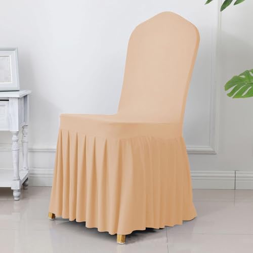 Elegante Plissee-Stuhlschärpen für Hochzeiten, Bankette und Heimdekoration, Spandex- und Polyester-Mischung für einen luxuriösen Look Elegante Plissee-Stuhlschärpen für Hochzeiten, Bankette und Heimdekoration, Spandex- und Polyester-Mischung für einen luxuriösen Look von Generisch