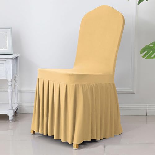 Elegante Plissee-Stuhlschärpen für Hochzeiten, Bankette und Heimdekoration, Spandex- und Polyester-Mischung für einen luxuriösen Look Elegante Plissee-Stuhlschärpen für Hochzeiten, Bankette und Heimdekoration, Spandex- und Polyester-Mischung für einen luxuriösen Look von Generisch
