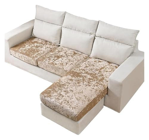 Eleganter Sofaüberzug aus Pannesamt, StretchCouchschutz für große Sofas, langlebig, passgenau, champagnerfarben, leicht zu reinigen, stilvoller Möbelschutz Eleganter Sofaüberzug aus Pannesamt, StretchCouchschutz für große Sofas, langlebig, passgenau, champagnerfarben, leicht zu reinigen, stilvoller Möbelschutz von Generisch