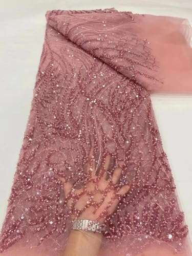 Eleganter afrikanischer Spitzenstoff für Damen mit Pailletten für Hochzeitskleider, formelle Kleidung und modische Partystile Eleganter afrikanischer Spitzenstoff für Damen mit Pailletten für Hochzeitskleider, formelle Kleidung und modische Partystile von Generisch