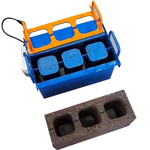 Elektrische Blockherstellungsmaschine für Zement und Beton, 45s Schnelle Formung mit 212 Vibration/Min, Ideal für Bau- und Heimwerkerprojekte von Generisch