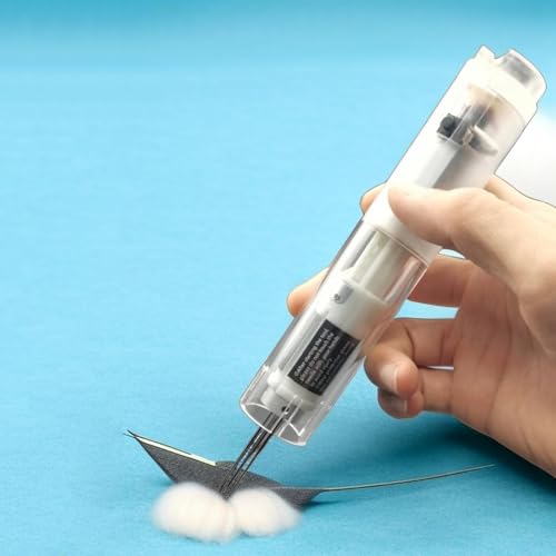 Elektrische Filzmaschine mit stufenloser Geschwindigkeitsregelung, austauschbare Nadeln für verbesserte Handwerkseffizienz, ideal für Wollpuppen und Tier-Handarbeiten von Generisch