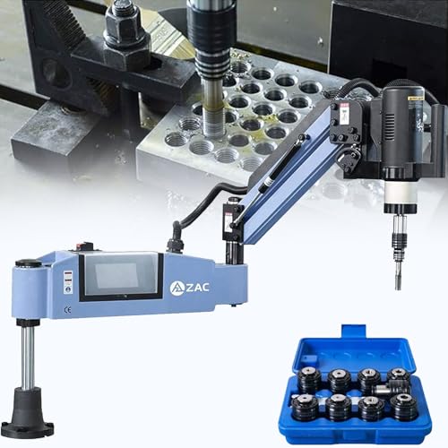 Elektrische Gewindeschneidmaschine mit 360° Universal Flexibler Arm für Präzisionsbohren und Gewindeschneiden, Kompatibel mit ISO Gewindebohrzangen von Generisch