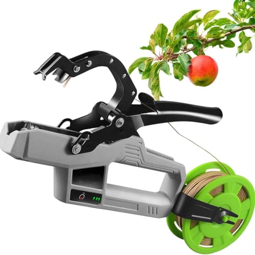 Elektrische Pflanzenbindemaschine, Automatisches Weinberg-Bündelwerkzeug mit 2 Umreifungsdrähten, Maximaler Bindedurchmesser 45 mm für Trauben, Tomaten, Gurken Elektrische Pflanzenbindemaschine, Automatisches Weinberg-Bündelwerkzeug mit 2 Umreifungsdrähten, Maximaler Bindedurchmesser 45 mm für Trauben, Tomaten, Gurken von Generisch