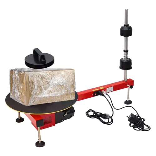 Elektrische Stretchfolie Wickelmaschine mit Pedalsteuerung und Drehteller für effiziente Express Logistik Kartonverpackung Elektrische Stretchfolie Wickelmaschine mit Pedalsteuerung und Drehteller für effiziente Express Logistik Kartonverpackung von Generisch