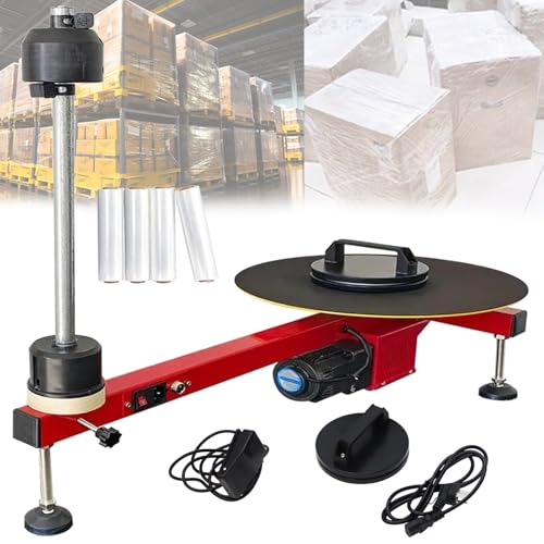 Elektrische Stretchfolie Wickelmaschine mit automatischem Spender für Palettenverpackungen in der Express-Logistik Elektrische Stretchfolie Wickelmaschine mit automatischem Spender für Palettenverpackungen in der Express-Logistik von Generisch