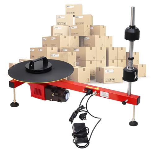 Elektrische Stretchfolienverpackungsmaschine mit Drehteller, robuste Palettenbox Schrumpffolie für Logistik- und Expressstationen, 220V Elektrische Stretchfolienverpackungsmaschine mit Drehteller, robuste Palettenbox Schrumpffolie für Logistik- und Expressstationen, 220V von Generisch
