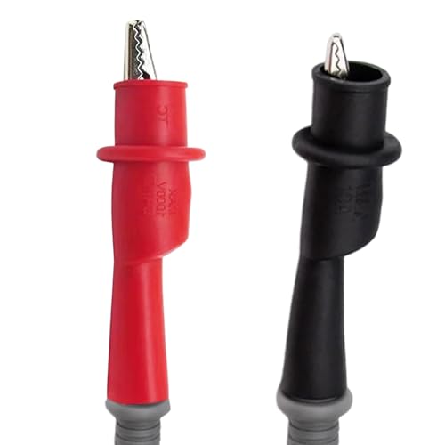Elektrische Testsondenset - Isolierte Alligator- und Krokodil -Clip -Klemmen | Starke 2 -Pack -Testsonden für Schaltung, Batterie, Elektronik, Diyers -Projekte und elektrische Arbeiten Elektrische Testsondenset - Isolierte Alligator- und Krokodil -Clip -Klemmen | Starke 2 -Pack -Testsonden für Schaltung, Batterie, Elektronik, Diyers -Projekte und elektrische Arbeiten von Generisch