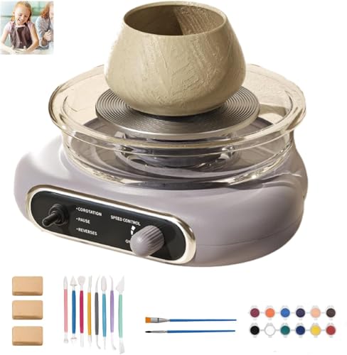 Elektrische Töpferscheibe, Komplettes Töpferset mit Werkzeugen, DIY Keramik Ton Set, Selbsthärtende Tondrehteller, Töpferstudio für Anfänger, Schule & Zuhause Elektrische Töpferscheibe, Komplettes Töpferset mit Werkzeugen, DIY Keramik Ton Set, Selbsthärtende Tondrehteller, Töpferstudio für Anfänger, Schule & Zuhause von Generisch