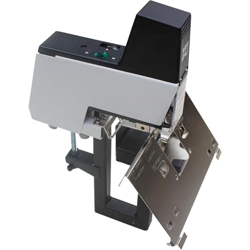 Elektrischer Buchbinderhefter, automatische Sattelheftmaschine mit einstellbarem Druck und Fußpedal, ideal für Büro und Schule von Generisch