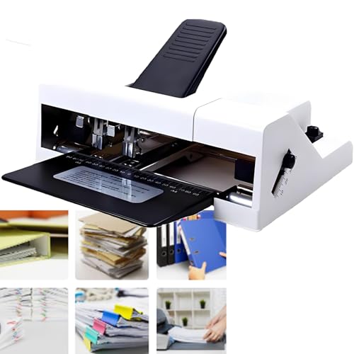 Elektrischer Doppelkopf-Hefter, langer Arm, zweireihig, für A4 A3-Papier, 50 Seiten Kapazität, ideal für Büro und Druck Elektrischer Doppelkopf-Hefter, langer Arm, zweireihig, für A4 A3-Papier, 50 Seiten Kapazität, ideal für Büro und Druck von Generisch