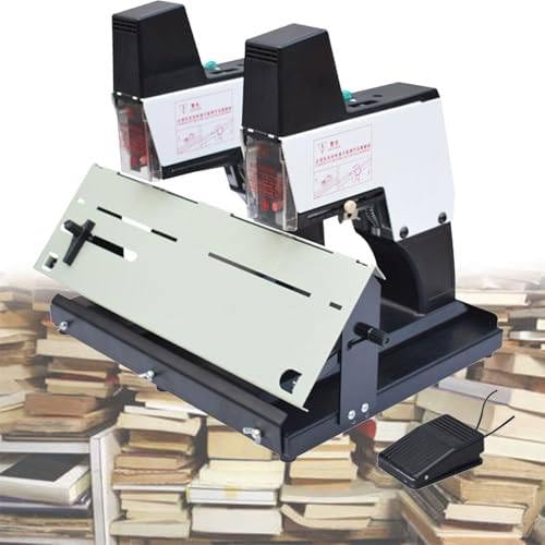 Elektrischer Heftgerät, 9-Gang-Automatik-Bindemaschine mit Fußpedal, flache & vertikale Bindung für bis zu 40 Blatt, ideal für Büro und Schule Elektrischer Heftgerät, 9-Gang-Automatik-Bindemaschine mit Fußpedal, flache & vertikale Bindung für bis zu 40 Blatt, ideal für Büro und Schule von Generisch
