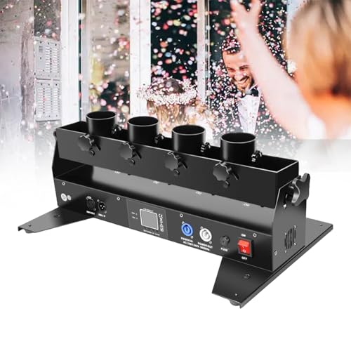 Elektrischer Konfetti-Launcher mit DMX und Fernbedienung für Hochzeiten, Gender Reveals und Bühnenshows von Generisch