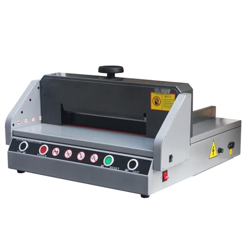 Elektrischer Papierschneider, 50-330 mm Schneidemaschine mit 40 mm Dicke, Schreibtisch-Papierschiebevorrichtung & Press-Handrad für Büro und Schule Elektrischer Papierschneider, 50-330 mm Schneidemaschine mit 40 mm Dicke, Schreibtisch-Papierschiebevorrichtung & Press-Handrad für Büro und Schule von Generisch
