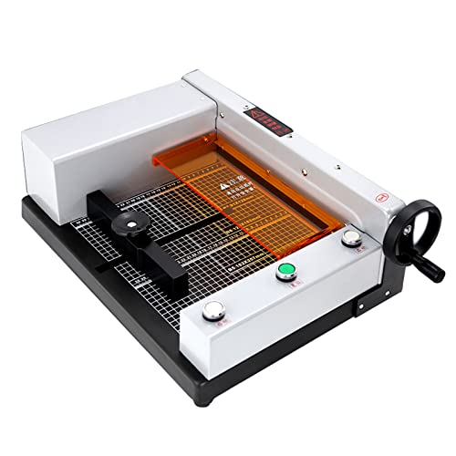 Elektrischer Papierschneider, robuster automatischer Schneidemaschine mit Gitterlinien, für Karton, Karten, Leder – Büro, Zuhause, Schule von Generisch