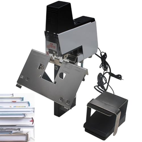 Elektrischer Sattelhefter, 106 automatische robuste Buchbindermaschine mit Pedal, verstellbare Dicke bis zu 100 mm, 1-9 Intensitätsstufen für den Bürogebrauch von Generisch