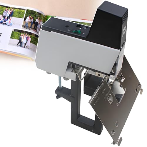 Elektrischer Sattelhefter, automatisches Rapid Pedal-Design, bindet 2-50 Blatt, einstellbare Dicke, Tiefe bis zu 100 mm, 1-9 Intensitätsstufen für Flach- und Sattelbindung Elektrischer Sattelhefter, automatisches Rapid Pedal-Design, bindet 2-50 Blatt, einstellbare Dicke, Tiefe bis zu 100 mm, 1-9 Intensitätsstufen für Flach- und Sattelbindung von Generisch