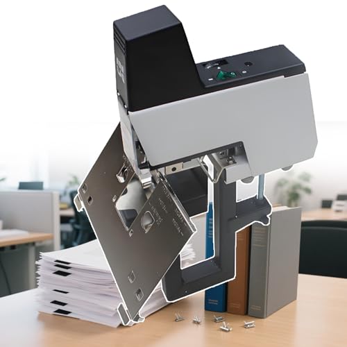 Elektrischer Sattelhefter – 210 Heftklammern, sofortiger Flach/Sattelschalter, 100 mm Tiefe, ± 0,1 mm Präzision, automatische Bindemaschine für Handbücher und Heftchen Elektrischer Sattelhefter – 210 Heftklammern, sofortiger Flach/Sattelschalter, 100 mm Tiefe, ± 0,1 mm Präzision, automatische Bindemaschine für Handbücher und Heftchen von Generisch