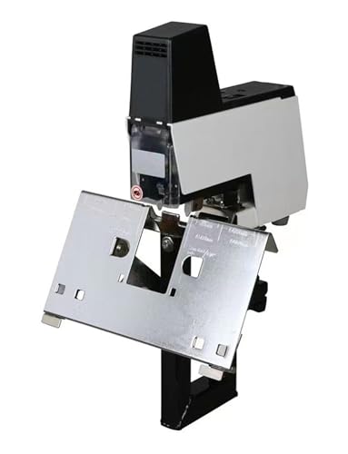 Elektrischer Sattelhefter – Automatischer Hefter mit Pedal, Einstellbare Stärke for 2–30 Blatt, 1–9 Intensitätsstufen, for Flach- und Sattelbindung, Tiefe bis zu 100 mm von Generisch
