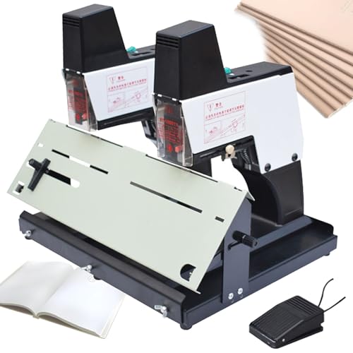 Elektrischer Sattelstichhefter mit Fußpedal, verstellbare Bindung für 2-40 Blatt, ideal für Büro- und Handwerkseffizienz Elektrischer Sattelstichhefter mit Fußpedal, verstellbare Bindung für 2-40 Blatt, ideal für Büro- und Handwerkseffizienz von Generisch