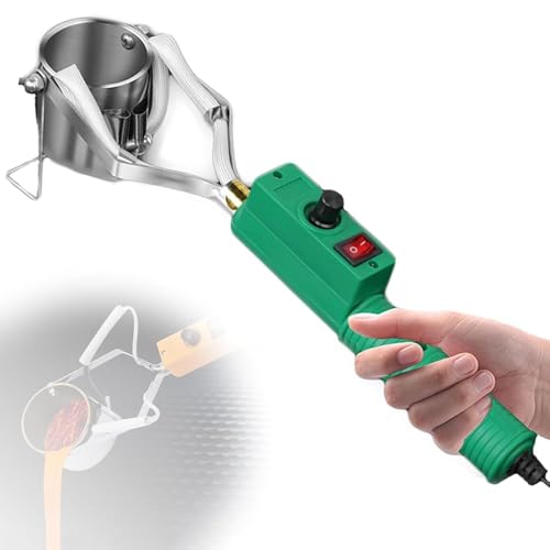 Elektrischer Schmelztiegel, 1100 g, Mini-Bleischmelztopf mit einstellbarer Temperatur zum Angeln von Gewichtformen und Metallanhängern Elektrischer Schmelztiegel, 1100 g, Mini-Bleischmelztopf mit einstellbarer Temperatur zum Angeln von Gewichtformen und Metallanhängern von Generisch