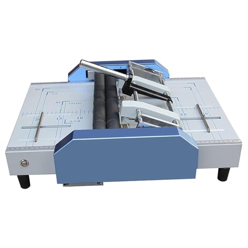 Elektrischer Tacker Creaser, A3 A4 Flat-Clinch Automatische Bindemaschine mit 5 Nagelpositionen für Heftklammern vom Typ 24/6, ideal für Sattelheften und Knittern Elektrischer Tacker Creaser, A3 A4 Flat-Clinch Automatische Bindemaschine mit 5 Nagelpositionen für Heftklammern vom Typ 24/6, ideal für Sattelheften und Knittern von Generisch