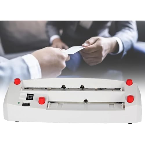 Elektrischer Visitenkartenschneider - Verstellbarer Namenskartenschneider mit 9 Klingen-Designs, tragbar, geräuscharm, schnelle Geschwindigkeit für Visitenkarten, Einladungen, Mitgliedskarten Elektrischer Visitenkartenschneider - Verstellbarer Namenskartenschneider mit 9 Klingen-Designs, tragbar, geräuscharm, schnelle Geschwindigkeit für Visitenkarten, Einladungen, Mitgliedskarten von Generisch