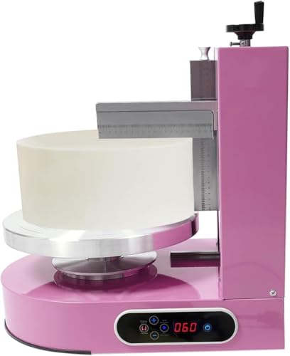 Elektrischer drehbarer Kuchenschaber, verstellbarer 35 cm Drehteller für automatisches Sahnestreichen und Kantenglätten, perfektes Werkzeug für Geburtstagskuchen von Generisch