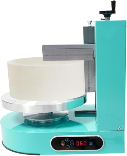Elektrischer drehbarer Kuchenschaber, verstellbarer 35 cm Drehteller für automatisches Sahnestreichen und Kantenglätten, perfektes Werkzeug für Geburtstagskuchen von Generisch
