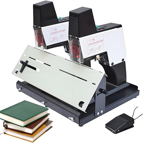 Elektrisches Heftgerät mit 40 Blatt Kapazität, automatische Schnellbindung, einstellbare Intensität für schwere Bücher, ideal für Druckereien und Büros von Generisch