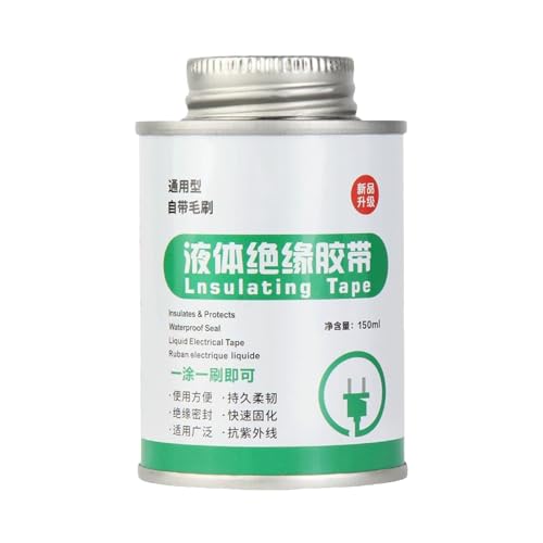Elektrisches Klebeband, Flüssigkeits-Isolierung, hitzebeständig, wasserdichtes Klebeband, 150 ml, Flüssigklebeband für elektrische Reparaturen, Imper-Beschichtung von Generisch