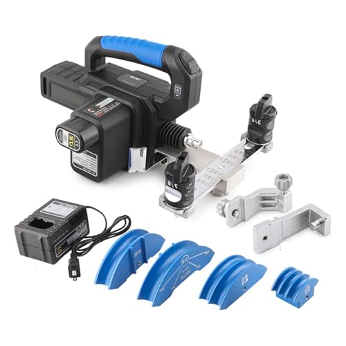 Elektrisches hydraulisches Kupferrohrbiege-Set mit Lithium-Batterie, inklusive 4 Formen und 2 umgekehrten Biege-Komponenten für effizientes Biegen von Rohren von Generisch