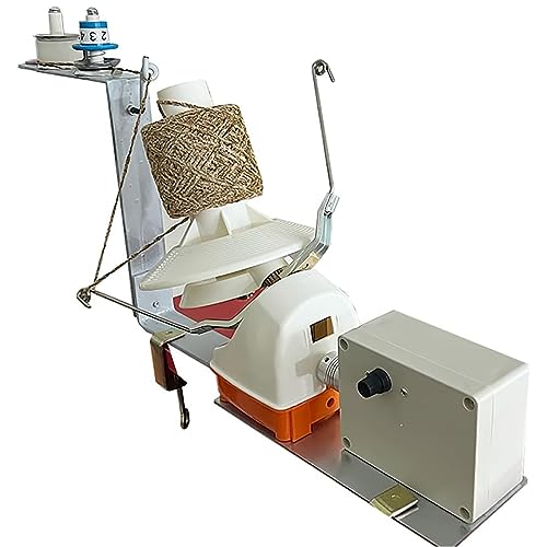 Elektromarnkugel Wickler - Automatische Strickwalze zum Häkeln und Stricken, 500 g Kapazität, niedriges Geräusch, einstellbare Geschwindigkeit, geeignet für Wolle, Schnur, Nylon von Generisch