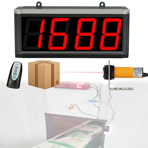 Elektronischer digitaler Zähler mit Fernbedienung, einstellbare Empfindlichkeit & Stromausfallspeicher für genaue Personen-/Besucherzählung in Fabriken & Werkstätten von Generisch