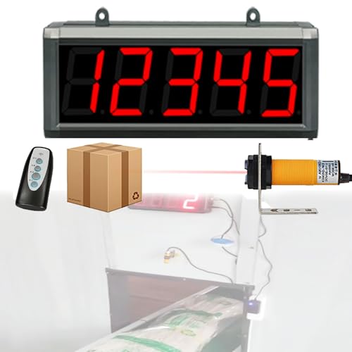 Elektronischer digitaler Zähler mit Fernbedienung, einstellbare Empfindlichkeit & Stromausfallspeicher für genaue Personen-/Besucherzählung in Fabriken & Werkstätten von Generisch