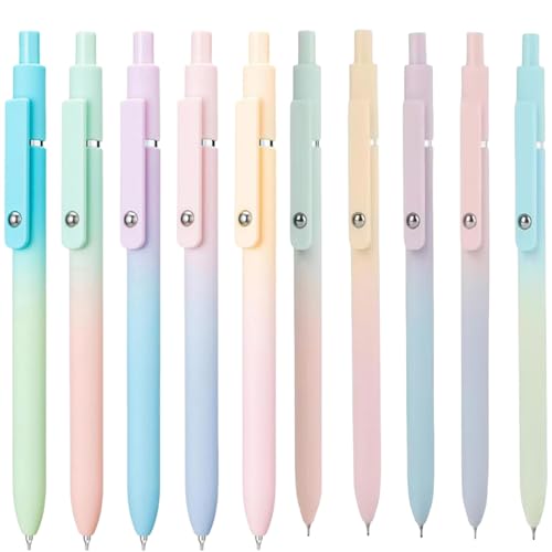 Emboadlie 5 PCS Gel Ink Pens, Gettoreach 5 PCS Gel Ink Pens, Gettoreach 0.7mm Medium Tip Black Ink Roller Ball 𝐩𝐞𝐧𝐬, Quick Drying Pen for Smooth Writing (Mix) von Generisch