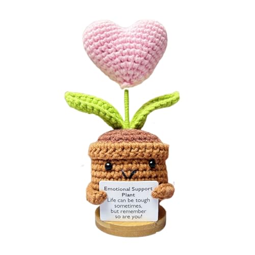 Emotionale Unterstützung gestrickte Blume, handgemachte Häkelblumen - Emotionale Unterstützung Lustige Häkelblume - Gestrickte Blumen für emotionale Unterstützung, lustige -Häkelblumen, kleine gestric Emotionale Unterstützung gestrickte Blume, handgemachte Häkelblumen - Emotionale Unterstützung Lustige Häkelblume - Gestrickte Blumen für emotionale Unterstützung, lustige -Häkelblumen, kleine gestric von Generisch