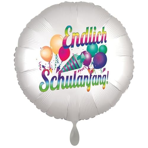 Endlich Schulanfang! Riesiger Folienballon Rund, 90cm ohne Helium. von Generisch