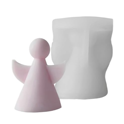 Engel Silikonform, vielseitige Handwerksanwendungen, Si-Material, Little Angels Form Kerzen Silikonformen, Säule Aromatherapie Kerzenwachs-Seife, einfache Freisetzung, für DIY-Projekte, Backen von Generisch