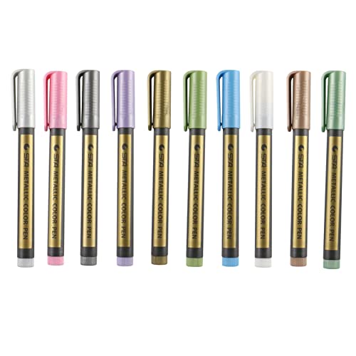 Englisch: Acrylfarben-Marker, 10-teiliges Set, 2 mm Strichbreite, 6 g Tintenvolumen und vielseitige Kunstwerkzeuge von Generisch