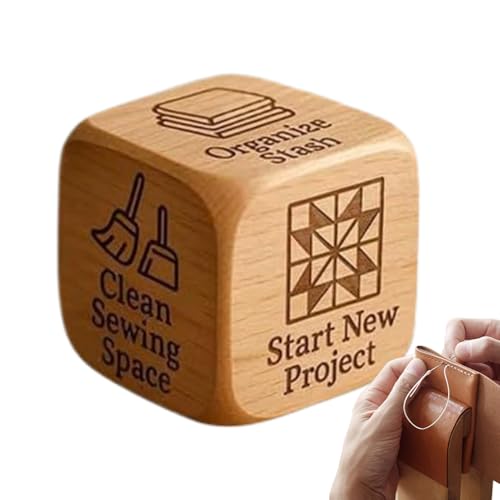 Entscheidungswürfel für Quilten, Handarbeit, Entscheidungswürfel, Holzaufgaben, Werkzeug zum Nähen, Basteln, Arbeitsplatz, Studio, Zuhause, Quilten, Weben, Sticken, Häkeln, Wickeln Entscheidungswürfel für Quilten, Handarbeit, Entscheidungswürfel, Holzaufgaben, Werkzeug zum Nähen, Basteln, Arbeitsplatz, Studio, Zuhause, Quilten, Weben, Sticken, Häkeln, Wickeln von Generisch