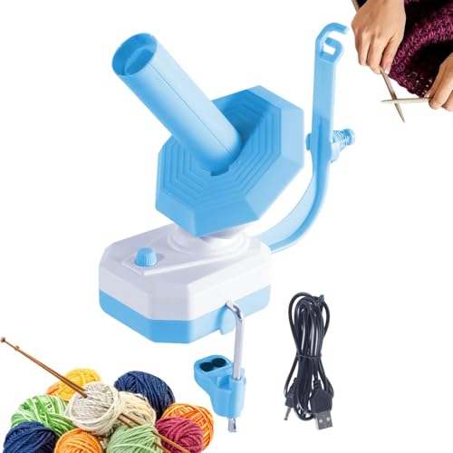 Entzückender Garnwickler, stabiler elektrischer automatischer String Ball Kuchenwickler, verstellbare Webkugelwickler, automatischer Schnurwickler zum Häkeln, Stricken und Nähen von Generisch
