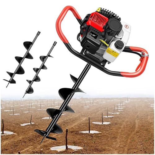 Erdbohrer Erdbohrer Erdbohrer 199cc mit 3 Bohrern – gasbetriebener Bodenbohrer für Bauernland und Garten Erdbohrer Erdbohrer Erdbohrer 199cc mit 3 Bohrern – gasbetriebener Bodenbohrer für Bauernland und Garten von Generisch