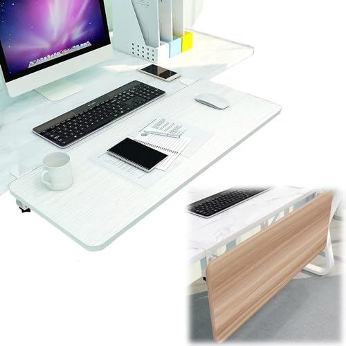 Ergonomische, faltbare Tastaturablage mit ausziehbarer Armlehne, platzsparende Klemme auf Schreibtischablage, 65 x 25 cm, Weiß, perfekt für Heimbüro und Produktivitätssteigerung Ergonomische, faltbare Tastaturablage mit ausziehbarer Armlehne, platzsparende Klemme auf Schreibtischablage, 65 x 25 cm, Weiß, perfekt für Heimbüro und Produktivitätssteigerung von Generisch