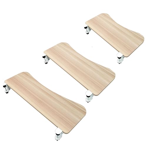Ergonomische Schreibtischablage aus Holz, erweiterbar 55 x 25 cm bis 75 x 25 cm, faltbare Tastaturhalterung mit Armlehnenklemme, Haltungsunterstützung, 7 Farben erhältlich von Generisch