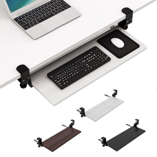 Ergonomische erweiterbare Schreibtischablage für Tastatur mit Klemme 52-75 cm Untertisch-Schiebeschublade Tastaturablage unterstützt 25 kg Schwarz 75 x 24 cm Ergonomische erweiterbare Schreibtischablage für Tastatur mit Klemme 52-75 cm Untertisch-Schiebeschublade Tastaturablage unterstützt 25 kg Schwarz 75 x 24 cm von Generisch
