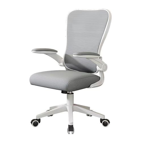 Ergonomischer Bürostuhl aus Netzstoff, höhenverstellbar, leicht, um 360° drehbar, Computerstuhl mit hochklappbaren Armlehnen, atmungsaktiv, graues Design, perfekt für Zuhause und Büro, 65,8 x 65,8 x Ergonomischer Bürostuhl aus Netzstoff, höhenverstellbar, leicht, um 360° drehbar, Computerstuhl mit hochklappbaren Armlehnen, atmungsaktiv, graues Design, perfekt für Zuhause und Büro, 65,8 x 65,8 x von Generisch