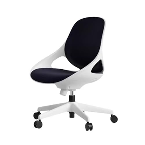 Ergonomischer Bürostuhl aus Netzstoff für Zuhause und Studium, mittlere Rückenlehne, Schreibtischstuhl mit atmungsaktiver Rückenlehne, bequemer Comter-Stuhl für Studenten, stilvolles schwarzes Design von Generisch
