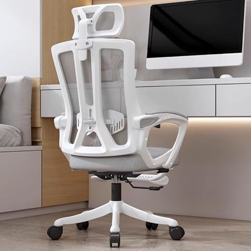Ergonomischer Bürostuhl aus Netzstoff mit Fußstütze - Höhenverstellbarer Schreibtischstuhl für Zuhause, Büro & Gaming - Bequemer Chefsessel Computerstuhl Ergonomischer Bürostuhl aus Netzstoff mit Fußstütze - Höhenverstellbarer Schreibtischstuhl für Zuhause, Büro & Gaming - Bequemer Chefsessel Computerstuhl von Generisch