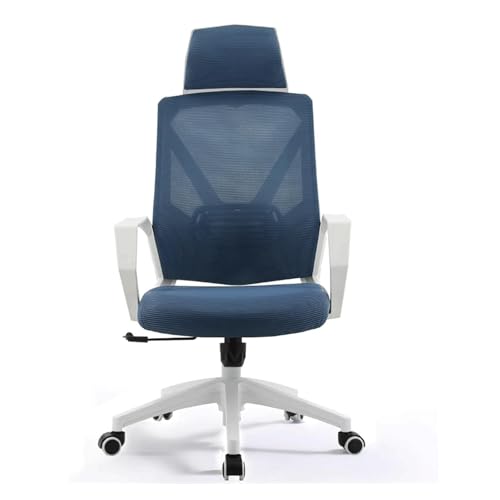 Ergonomischer Bürostuhl aus Netzstoff mit Kissen, atmungsaktiver Schreibtischstuhl, verstellbare Armlehnen und Räder, drehbarer Chefsessel für Zuhause und Büro von Generisch